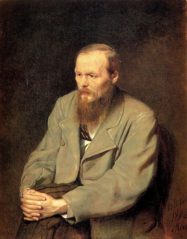Perov, Vasily Portrait of the Writer Fyodor Dostoyevsky Spain oil painting art